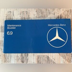 Mercedes W116 Maintenance Booklet 450SEL 6.9 1979 "Rare"